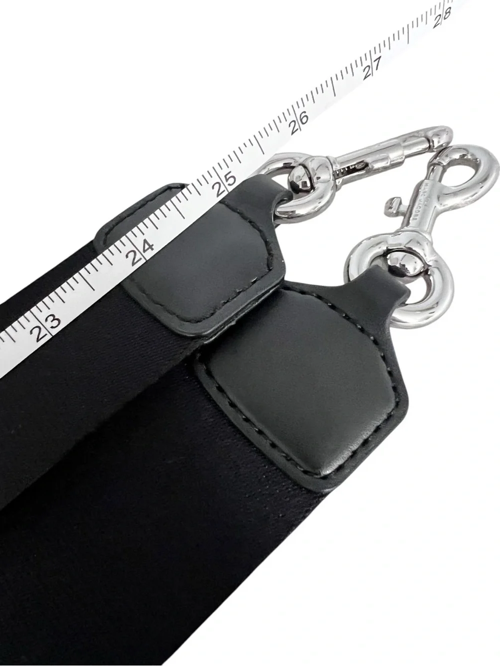 Marc Jacobs Black Adjustable Crossbody Strap with Silver Hardware - Picture 6 of 6